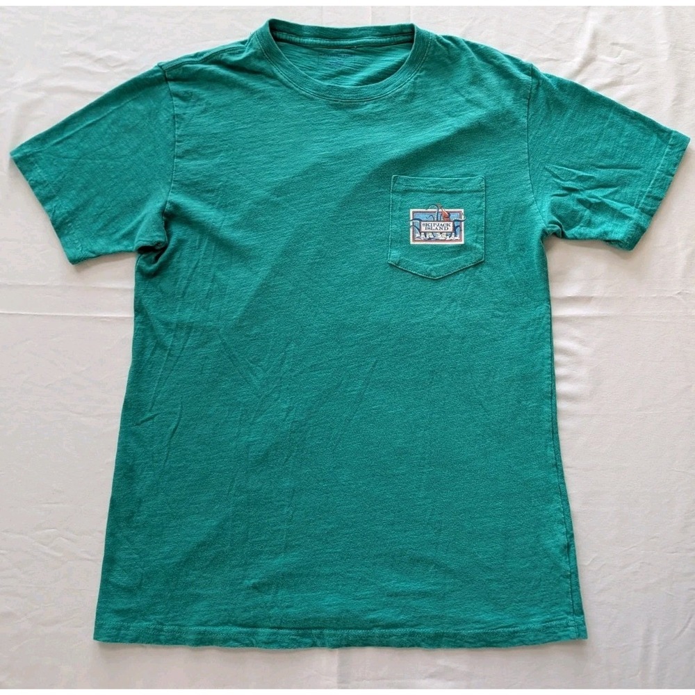 Southern TideGreen Graphic Pocket Tee Skipjack Island Map Men's Medium